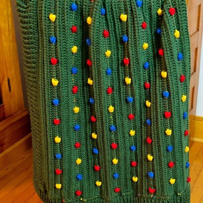 Festive Light Crochet Blanket