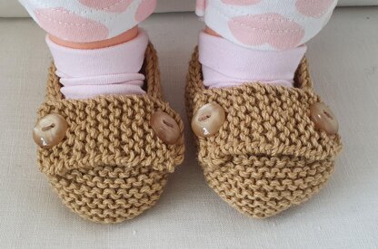 Nadia - Baby shoes with buttoned strap