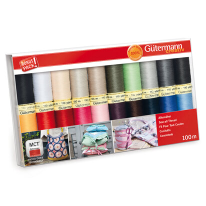 Gutermann Thread Set: Sew-All: 100m: Pack of 20