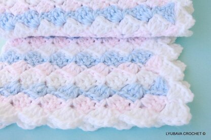 Chunky Crochet Baby Blanket "Boy or Girl" Easy Tutorial