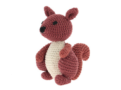Hoooked DIY Crochet Kit Suzy Squirrel Eco Barbante