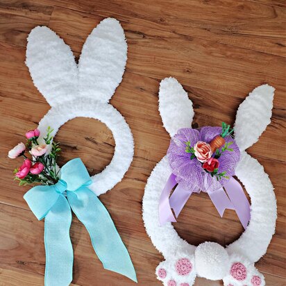 Crochet Bunny Wreath