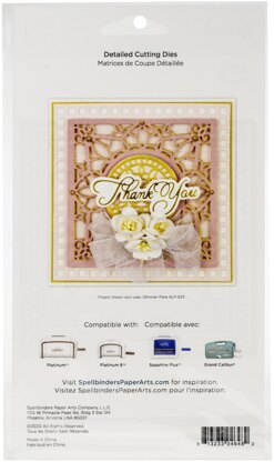 Spellbinders Flourished Fretwork Etched Die By Becca Feeken - Richelieu Square