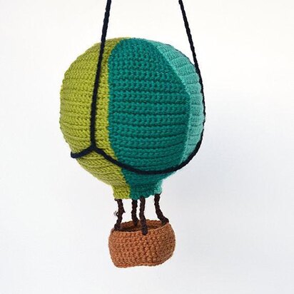 Hot Air Balloon Crochet Pattern, Hot Air Balloon Amigurumi