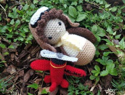 Amelia Earhart crochet amigurumi