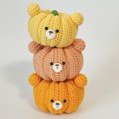Bear Free Crochet Pattern, Pumpkin Halloween Crochet Pattern