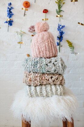 Into the Woods Hat in Knit Collage Spun Cloud - Downloadable PDF
