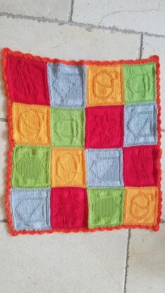 Baby blanket swiss card deck