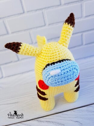 Among Us Pokemon Pikachu Crochet pattern by Vitastoys