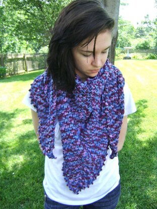 Easy Triangle Shawl or Scarf