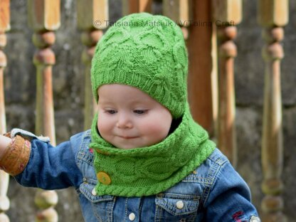 Rainforest Hat and Cowl Set