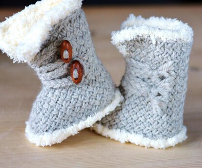 Wicker Stitch Booties