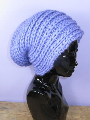 Super Chunky Side Rib Slouch Hat