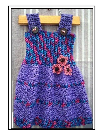 663 GIRLS CROCHET TUNIC, SUNDRESS, JUMPER "BonBon"