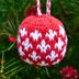 Danish Cross Christmas Bauble Knitting Pattern - Christmas Knitting Patterns