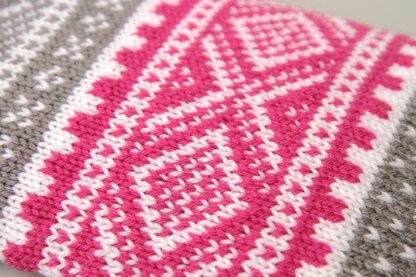 Nordic ski sweater hot water bottle cover in Cascade 220