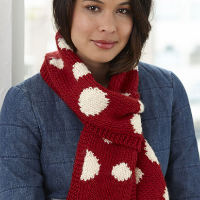 Dotty Scarf in Lion Brand Alpine Wool - L30178