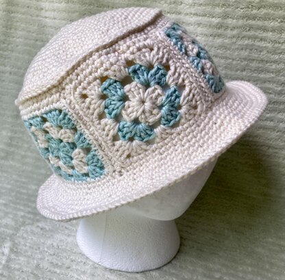 Baby Granny Square Bucket Hat