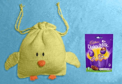 Easter Chick Drawstring Bag 15cms x 20 cms