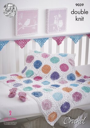 Crochet Baby Accessories in King Cole Vogue & Bamboo Cotton - 9039 - Downloadable PDF