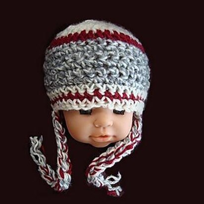 Sock Monkey Inspired  Hat