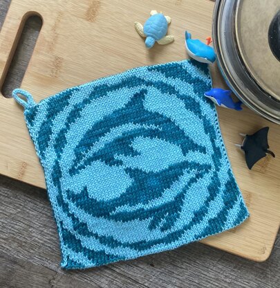 Sea Dolphin Potholder