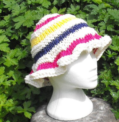 Superfast Sun Hat Knitting Pattern - Madmonkeyknits