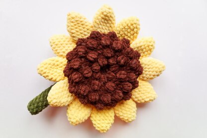 Sunflower amigurumi fidget toy