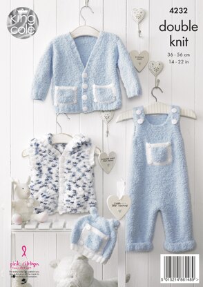 Baby Set in King Cole DK - 4232 - Downloadable PDF