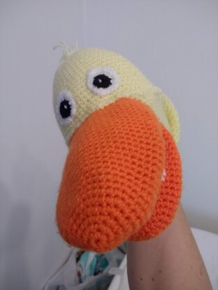 Duck, hand puppet