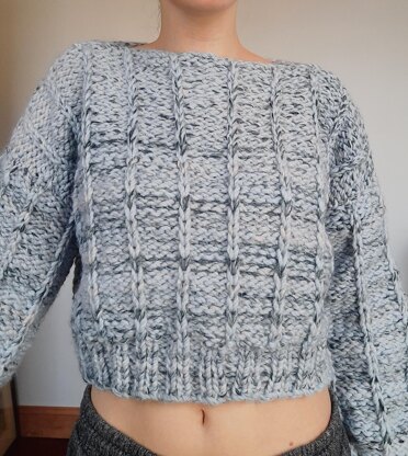 The Winter Cool Sweater LOOM KNITTING