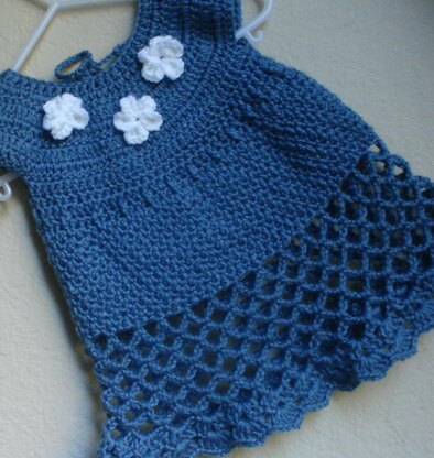 Baby blue hotsell crochet dress