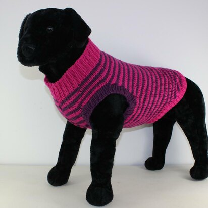 Chunky Stripe Dog Coat