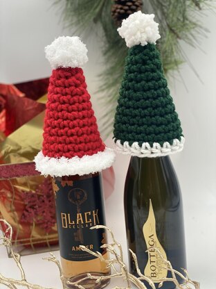 Holiday Wine Bottle Hat