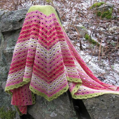 Mille-Feuille Shawl 490 - knitting pattern