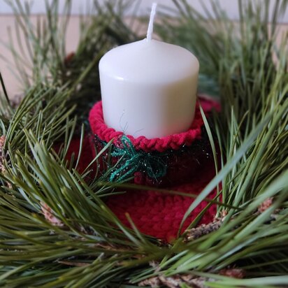 Candle Holder + Wreath