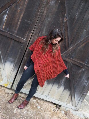 Celtic Cable Poncho