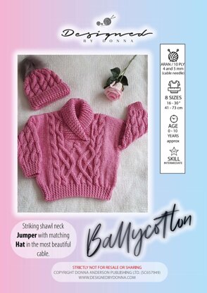 BALLYCOTTON Aran Knitting Pattern