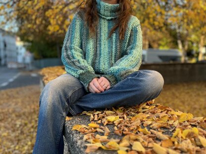 Turtleneck Sweater "Malachite"