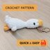 Crochet Pattern Mini Hug-Goose Amigurumi