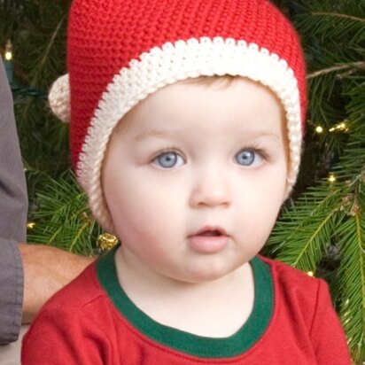 Toddler Santa Hat in Red Heart Soft Solids - LW2321