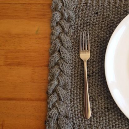 Cabled Seed Placemat