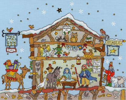 Bothy Threads Cut Thru' Nativity Cross Stitch Kit - 35cm x 28cm