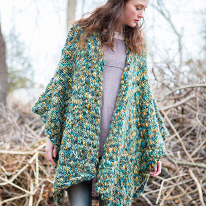 Forest Floor Poncho in Berroco Gusto