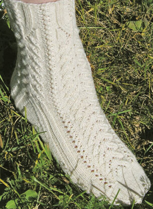 Alpine Lace Socks by Knit One Crochet Too Pediwick - 1772 - Downloadable PDF
