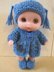 5" Berenguer Blue Coat Set