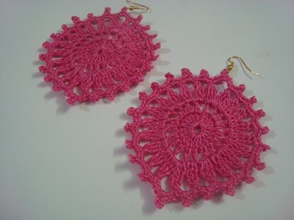 Crochet Oval Dangler Earring Pattern