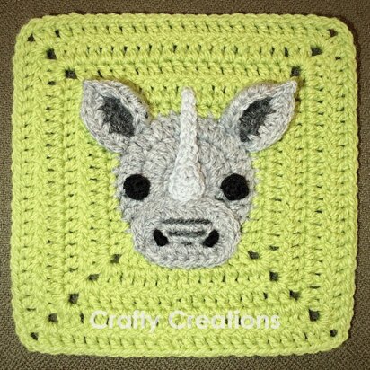 Rhinoceros Granny Square