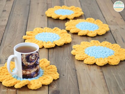 Sunflower Power Coasters