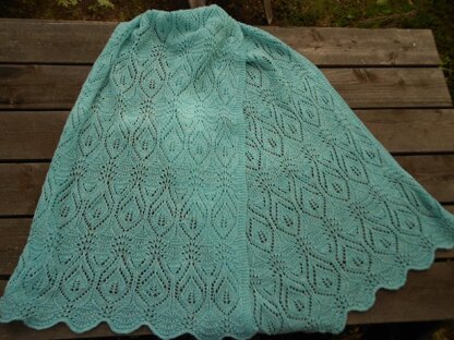 Fairy Leaves on the Waves Shawl